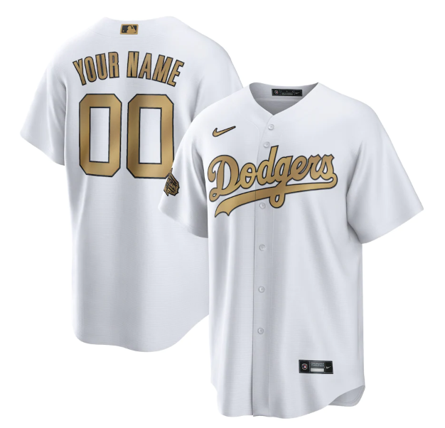 Men's Los Angeles Dodgers Active Player Custom 2022 All-Star White Cool Base Stitched Baseball Jersey Men's Los Angeles Dodgers Active Player Custom 2022 All-Star White Cool Base Stitched Baseball Jersey
